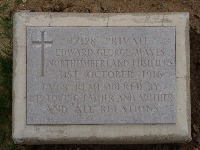 Struma Military Cemetery - Mayes, Edward George